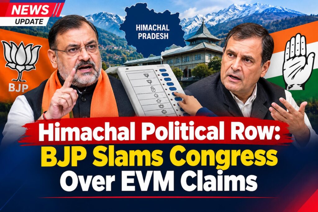 BJP Slams Congress Over EVM Claims