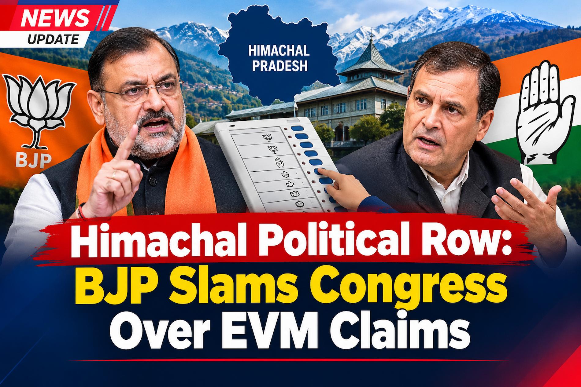 BJP Slams Congress Over EVM Claims